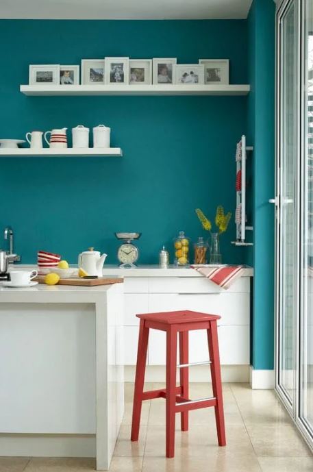 25 Cuisine Bleu Canard Et Rouge