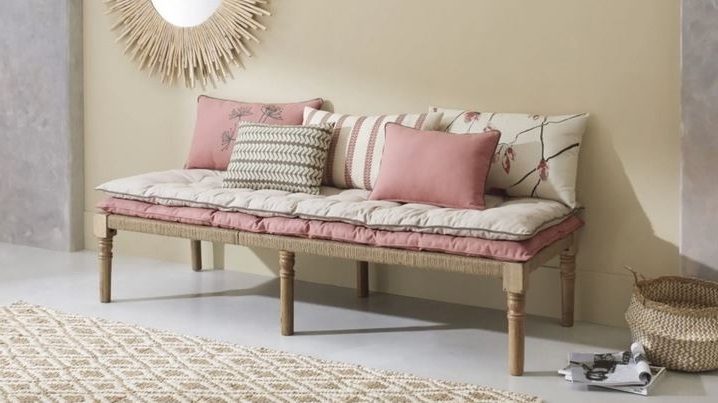 Pacha – Banquette 3 Places En Coton Et Manguier Massif