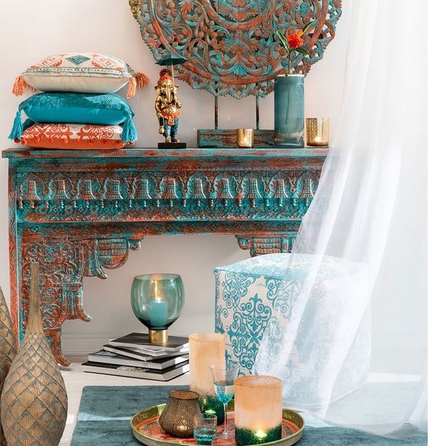 Console Style Oriental En Manguier – Marocco –
