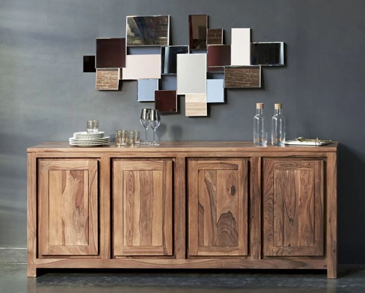 Graphic Miroirs En Verre Fumé Et Cuivré