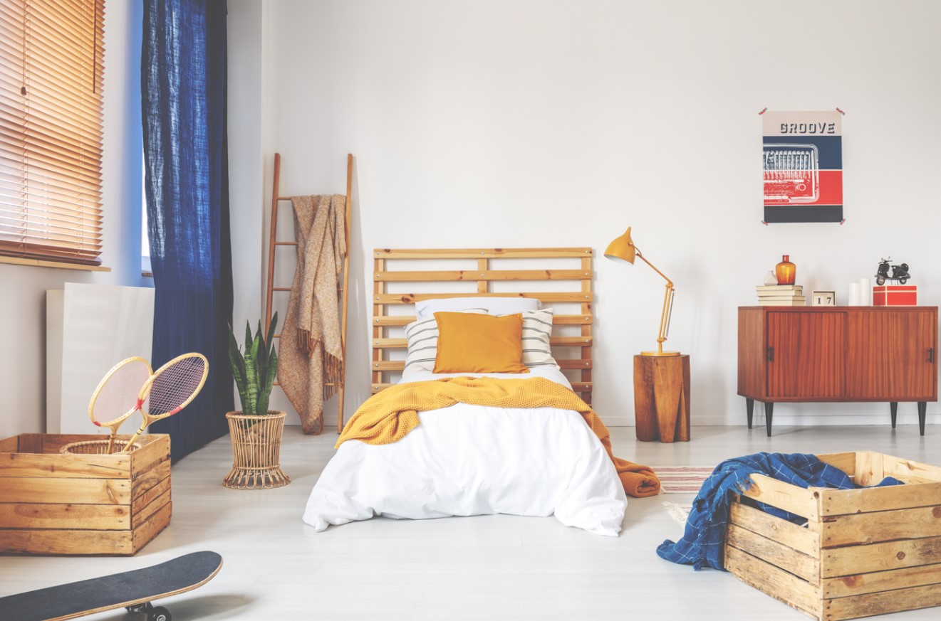 Lit En Palettes Pour Une Chambre D'adolescent