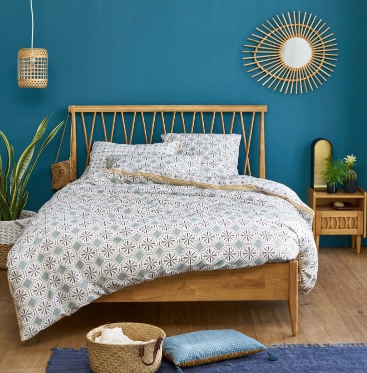 Chambre Bleu Pétrole