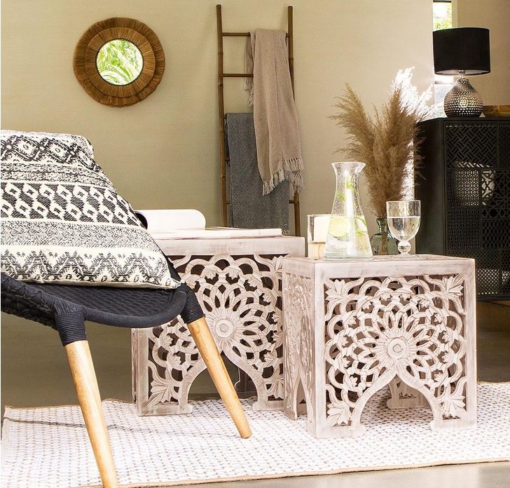 Lot De 2 Tables D'appoint