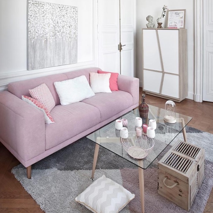 Rose Poudré Et Gris