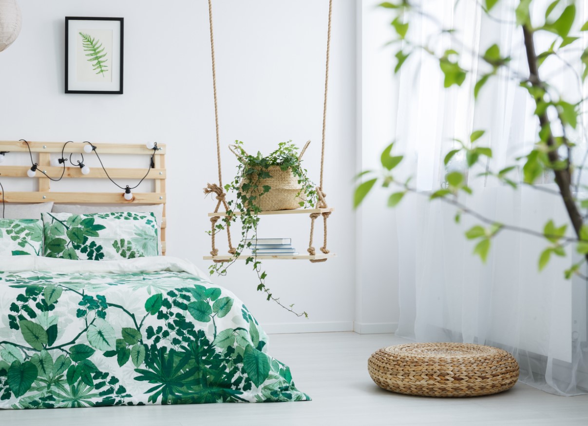 Chambre cocon verte