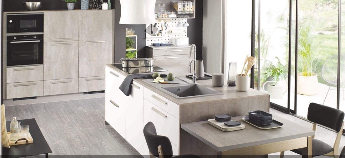 Cuisine Scandinave Avec îlot Central – Trend+ 