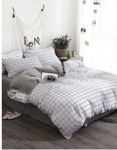 Housse De Couette à Carreaux 1 Pièce –