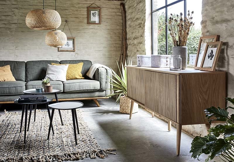 Un Salon Contemporain Et Graphique – Buffet Structuré –