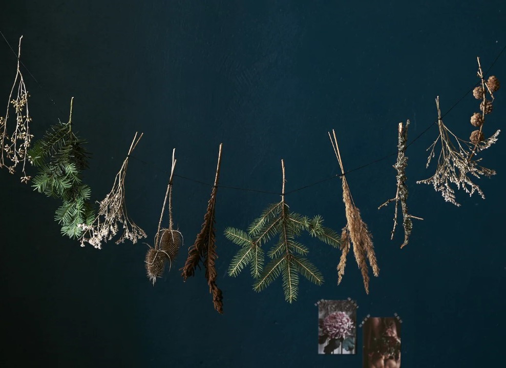 Guirlande De Bouquets Séchés