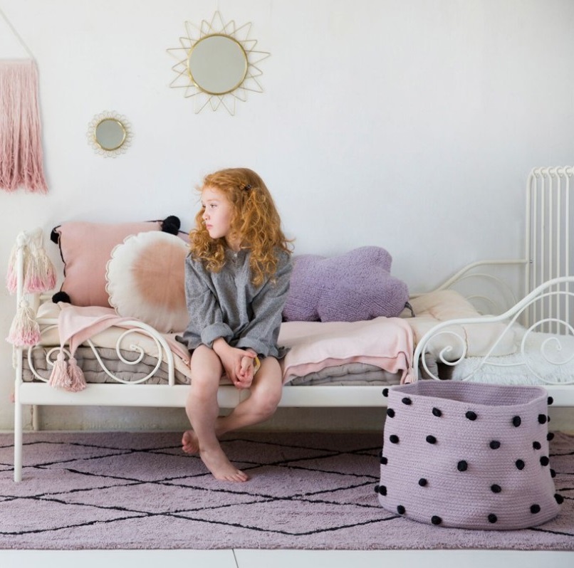 Tapis Parme Et Noir Chambre Enfant