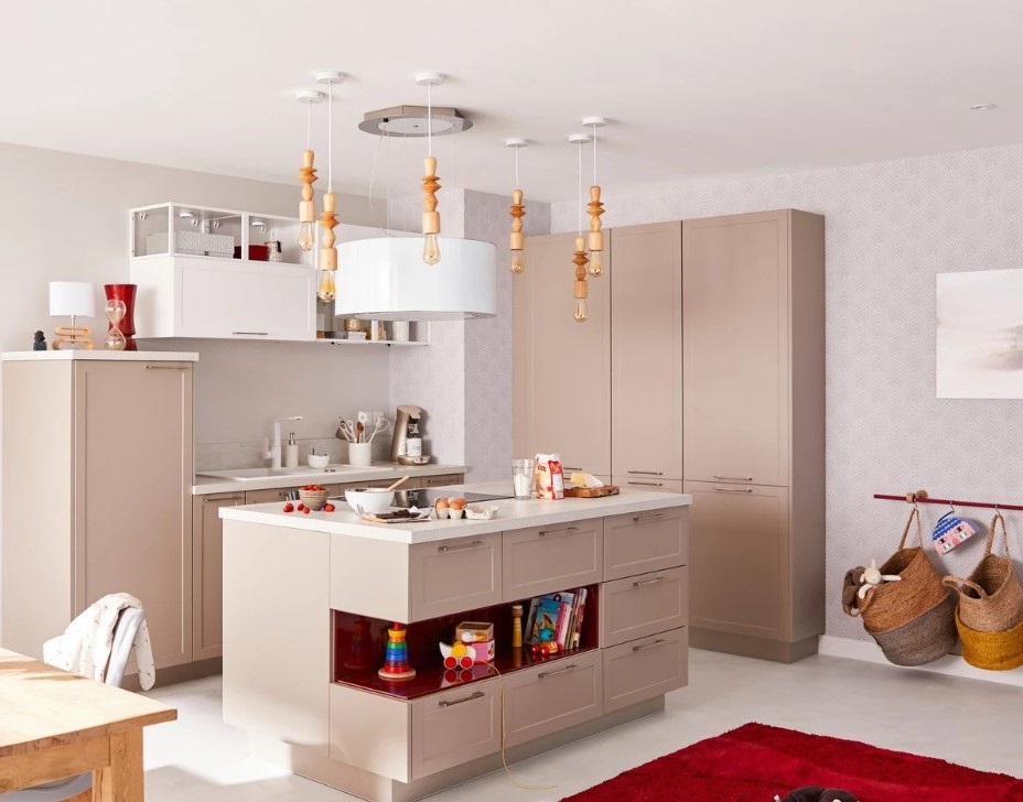 Cuisine avec ilot central