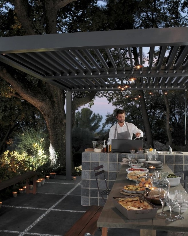 Cuisine Extérieure Directement Sur La Terrasse