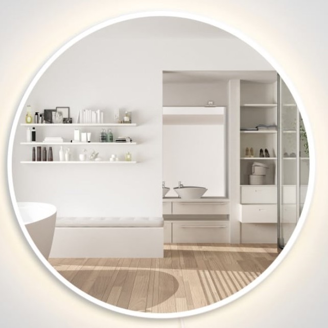 Miroir Homcom Rond