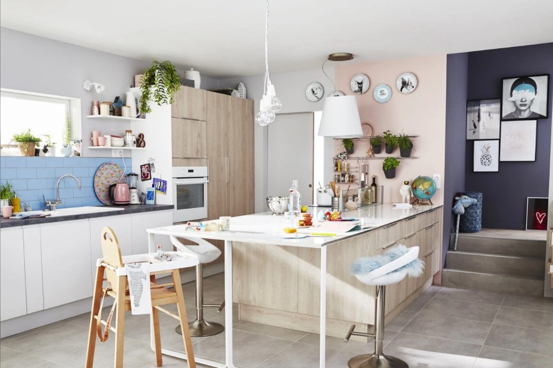 Une Touche D'originalité Dans Cette Cuisine Scandinave