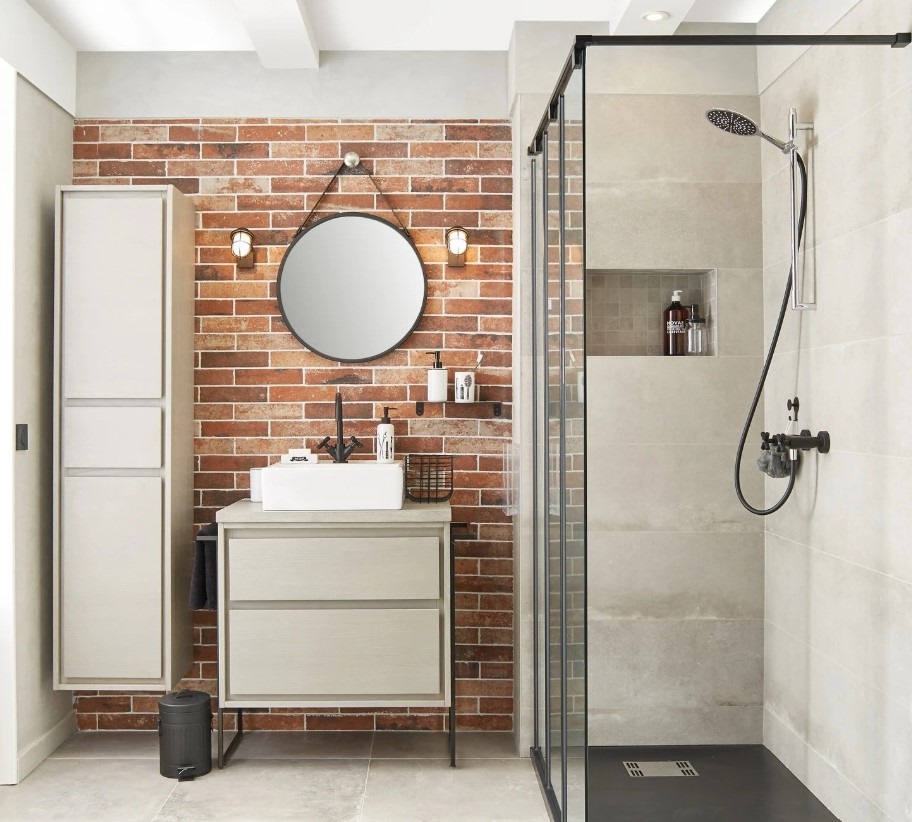 Le Style Loft Dans La Salle De Bain