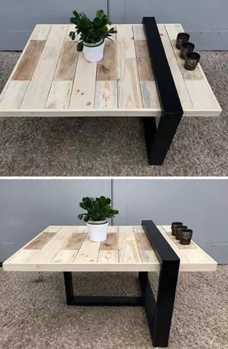 Table basse palette