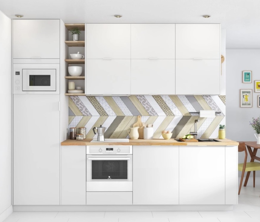 Cuisine Blanche Avec Crédence Originale