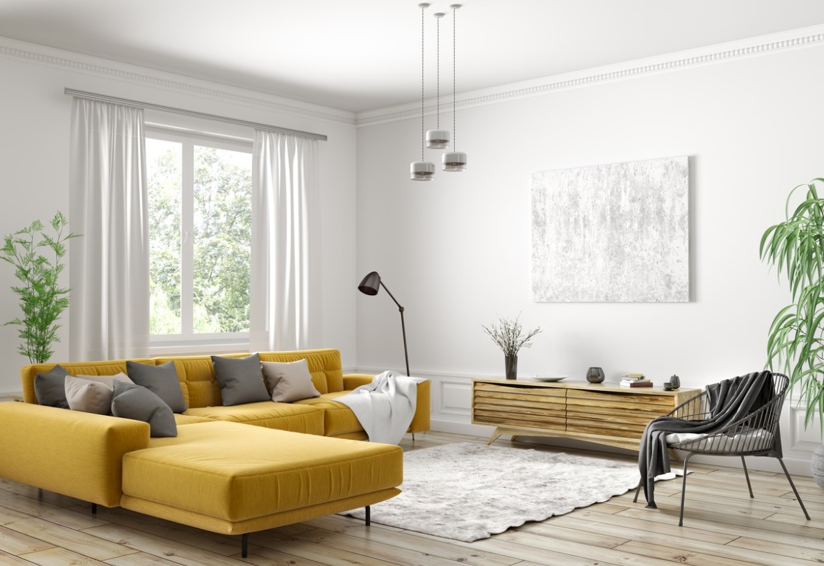 Un élément Coloré Pour Un Salon Moderne