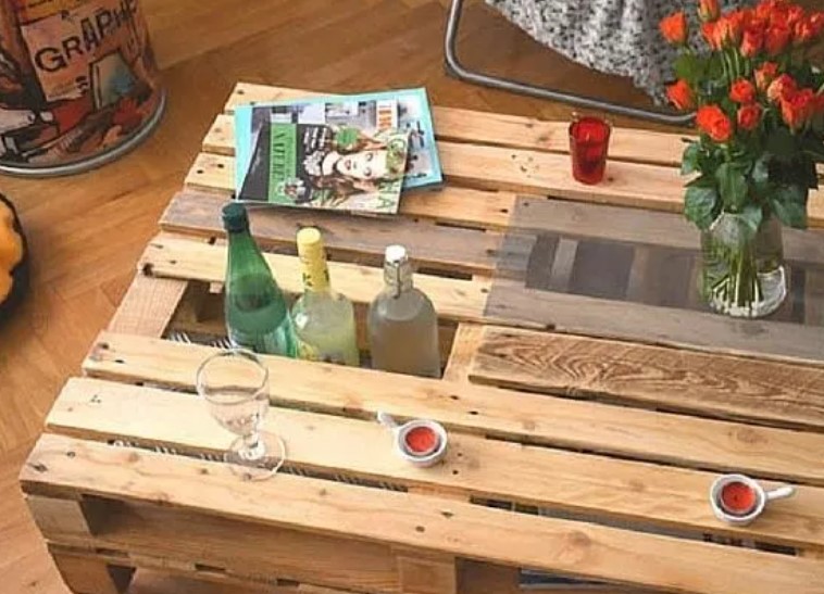 Table basse palette