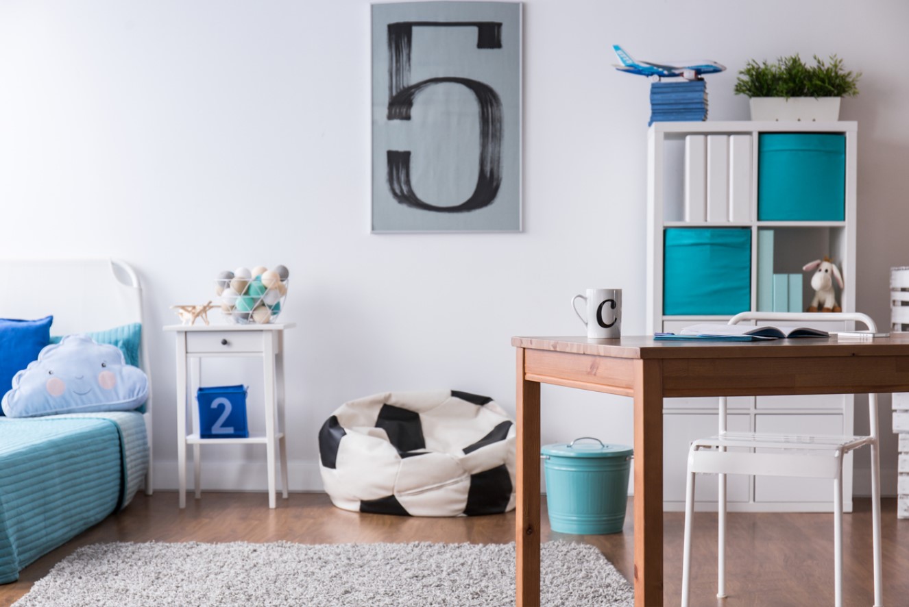 Chambre Enfant Bleu Canard