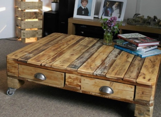 Table basse palette