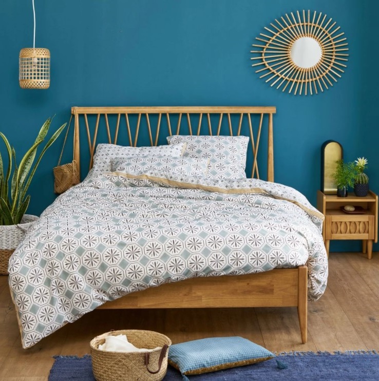 Chambre Bleue Et Grise