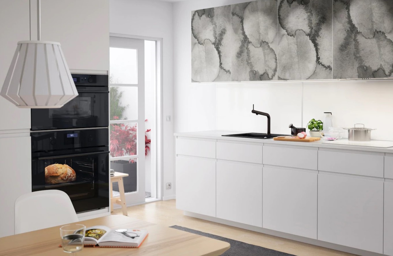 Cuisine Avec Des Façades Aux Motifs Graphiques
