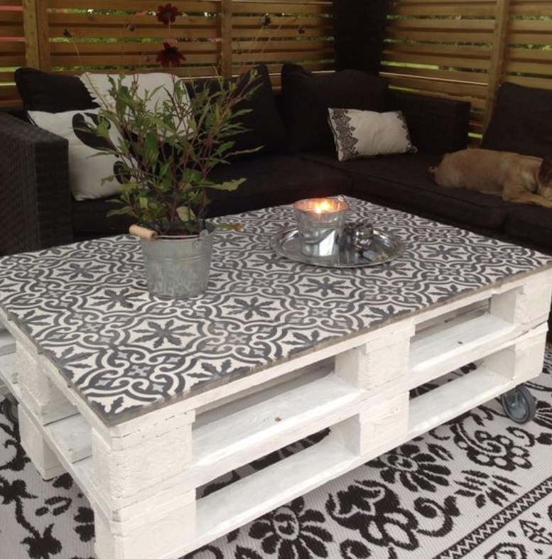 Table basse palette