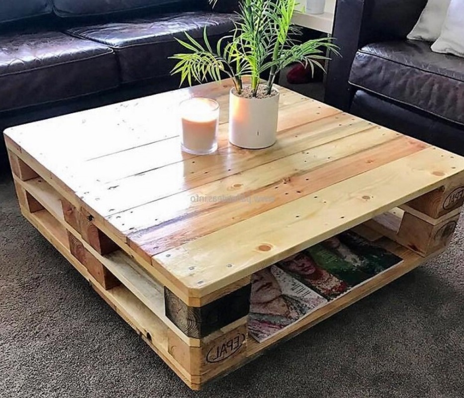 Table basse palette