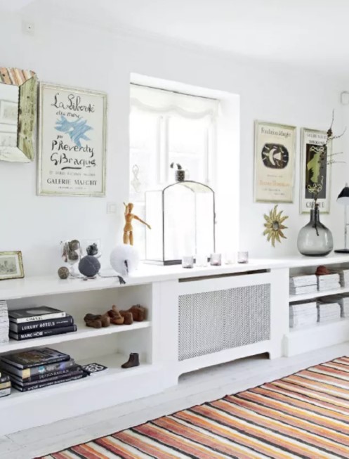 Cache Radiateur Intégré Dans Des Rangements
