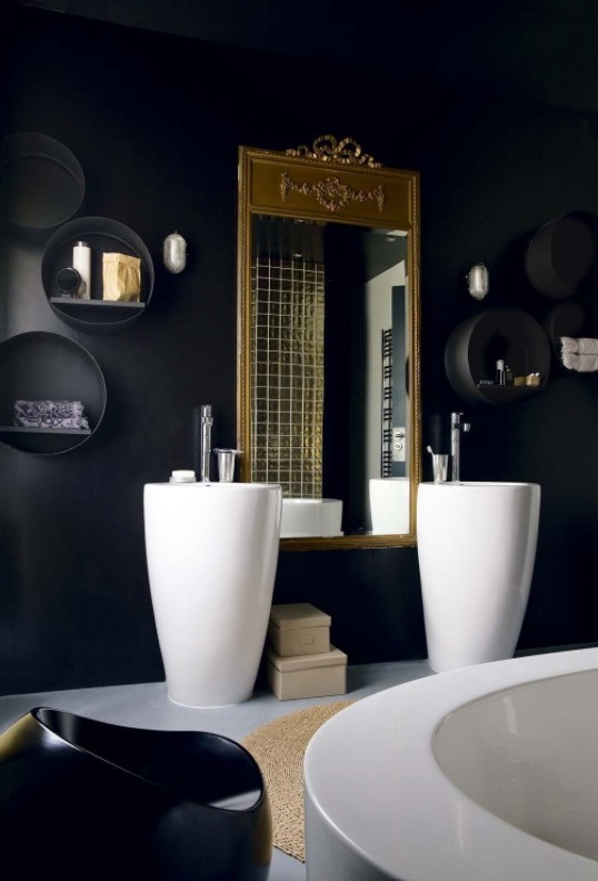 Salle De Bain Noire Côté Maison