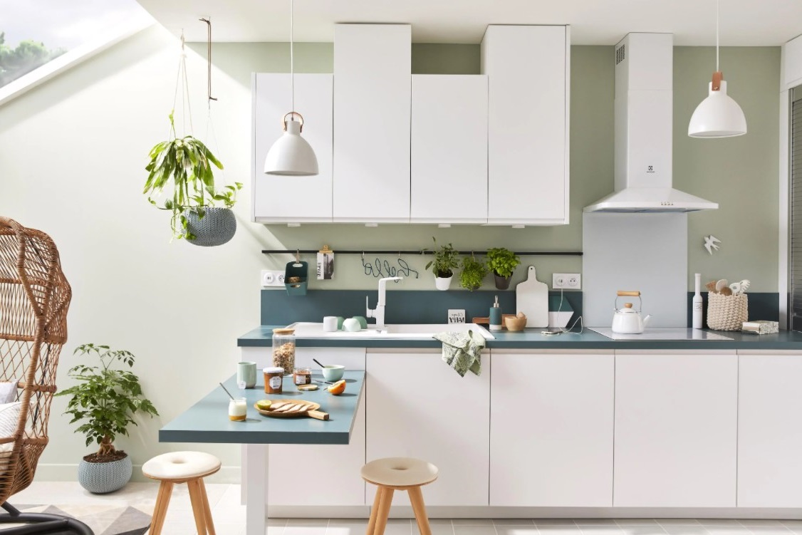Cuisine En L Bleu