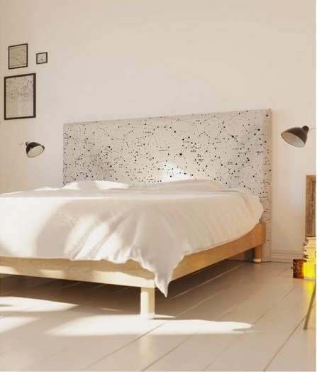 Constellation Tête De Lit Avec Housse Manu Somot Blanc –