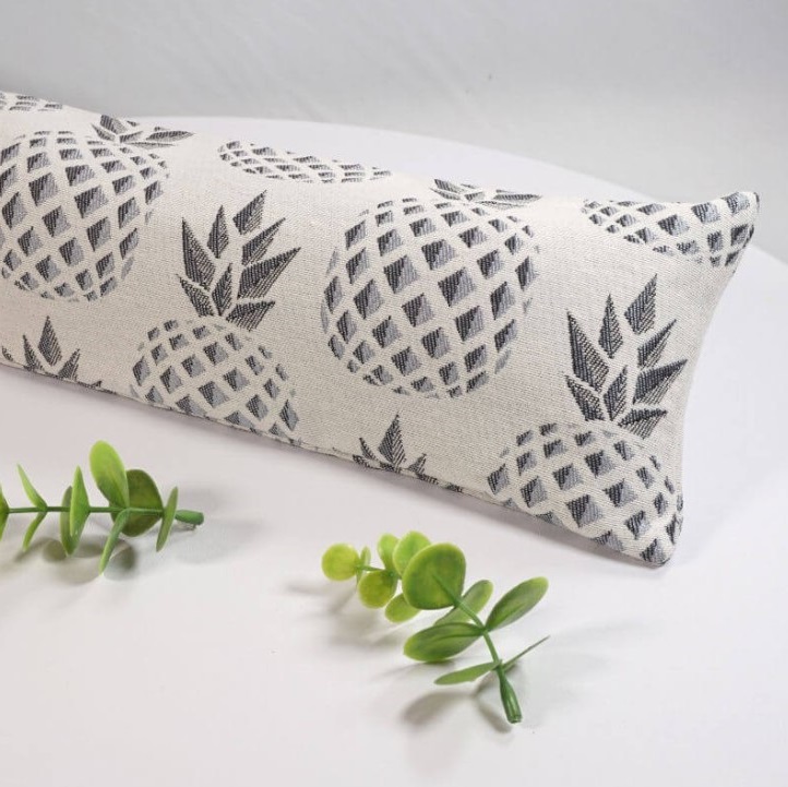 Boudin De Porte En Tissu Jacquard Ananas