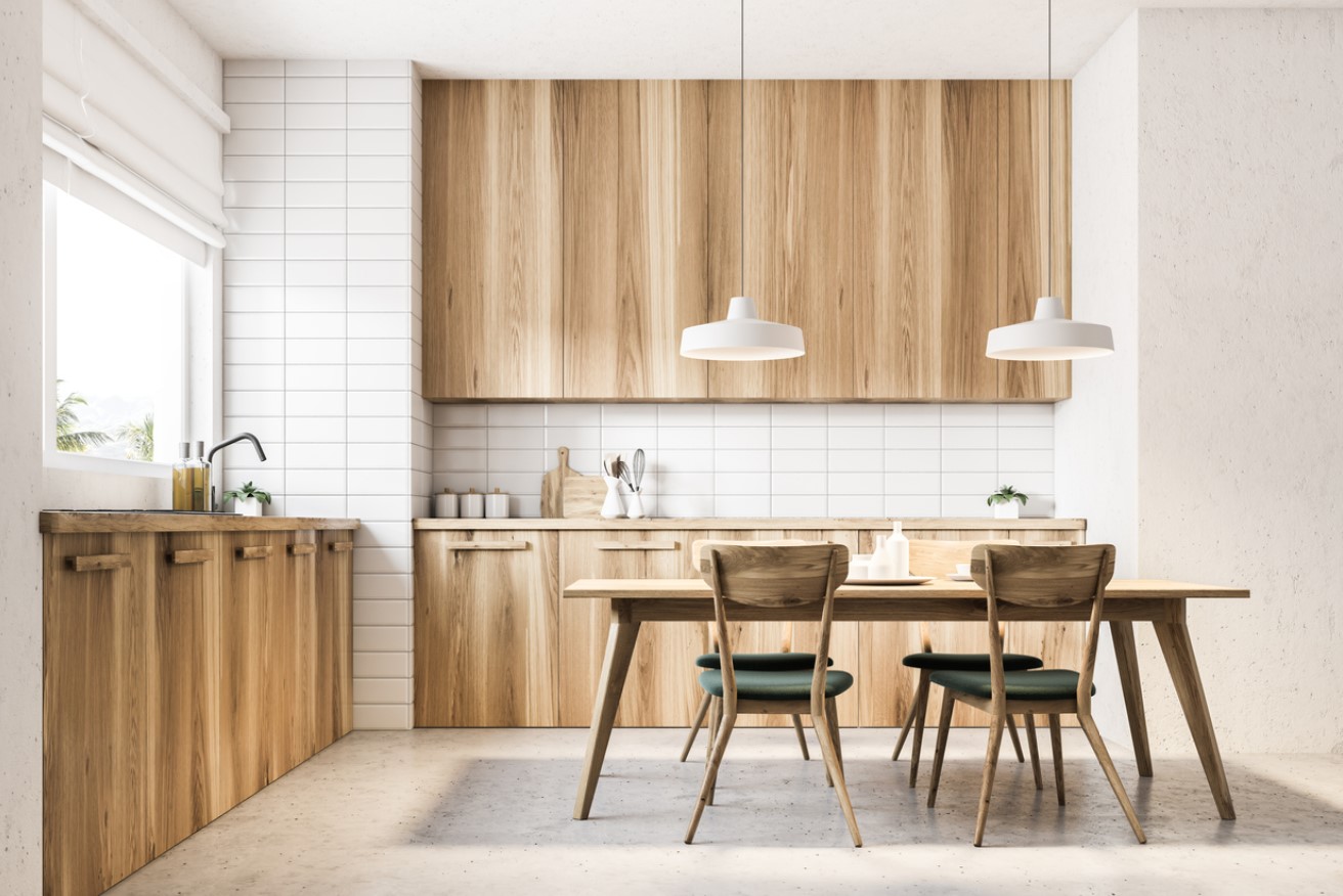 Cuisine En L En Bois