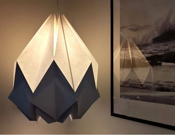 Hanahi Suspension Origami Bicolore En Papier Taille Xl –