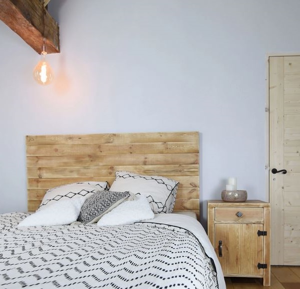 Ida Tête De Lit 160 Pin Massif Bois Vieilli –