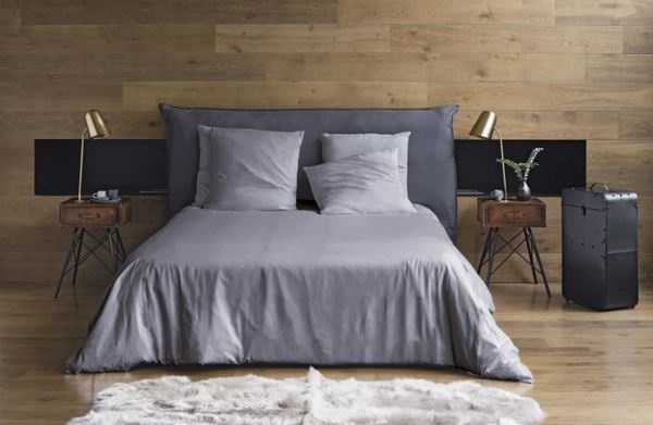 Soft Housse De Tête De Lit 140 Anthracite –