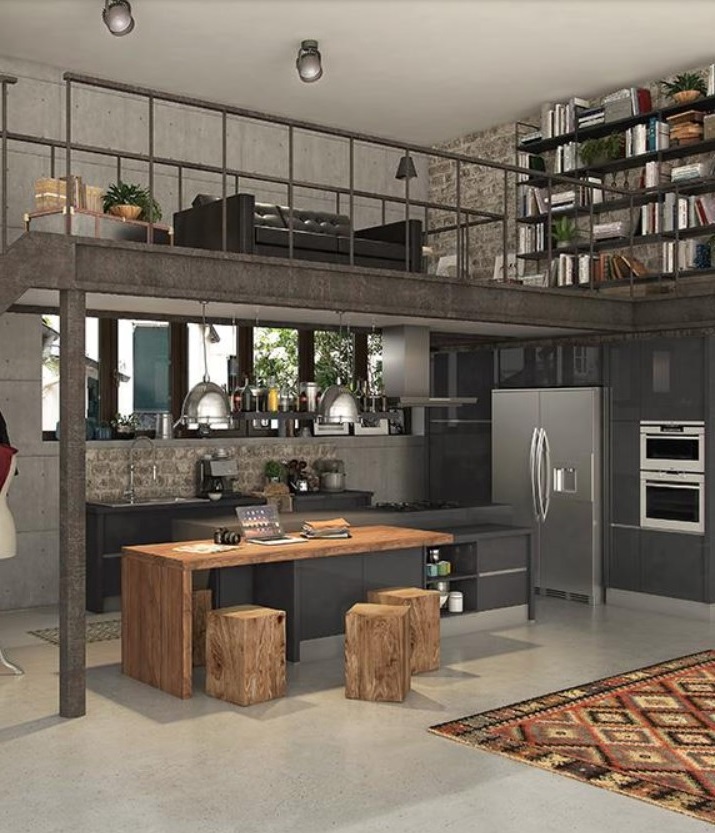 Cuisine De Style Industriel
