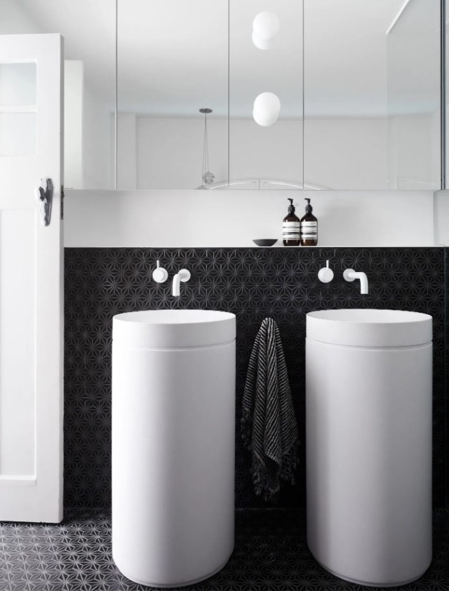 Salle De Bain Noire Originale