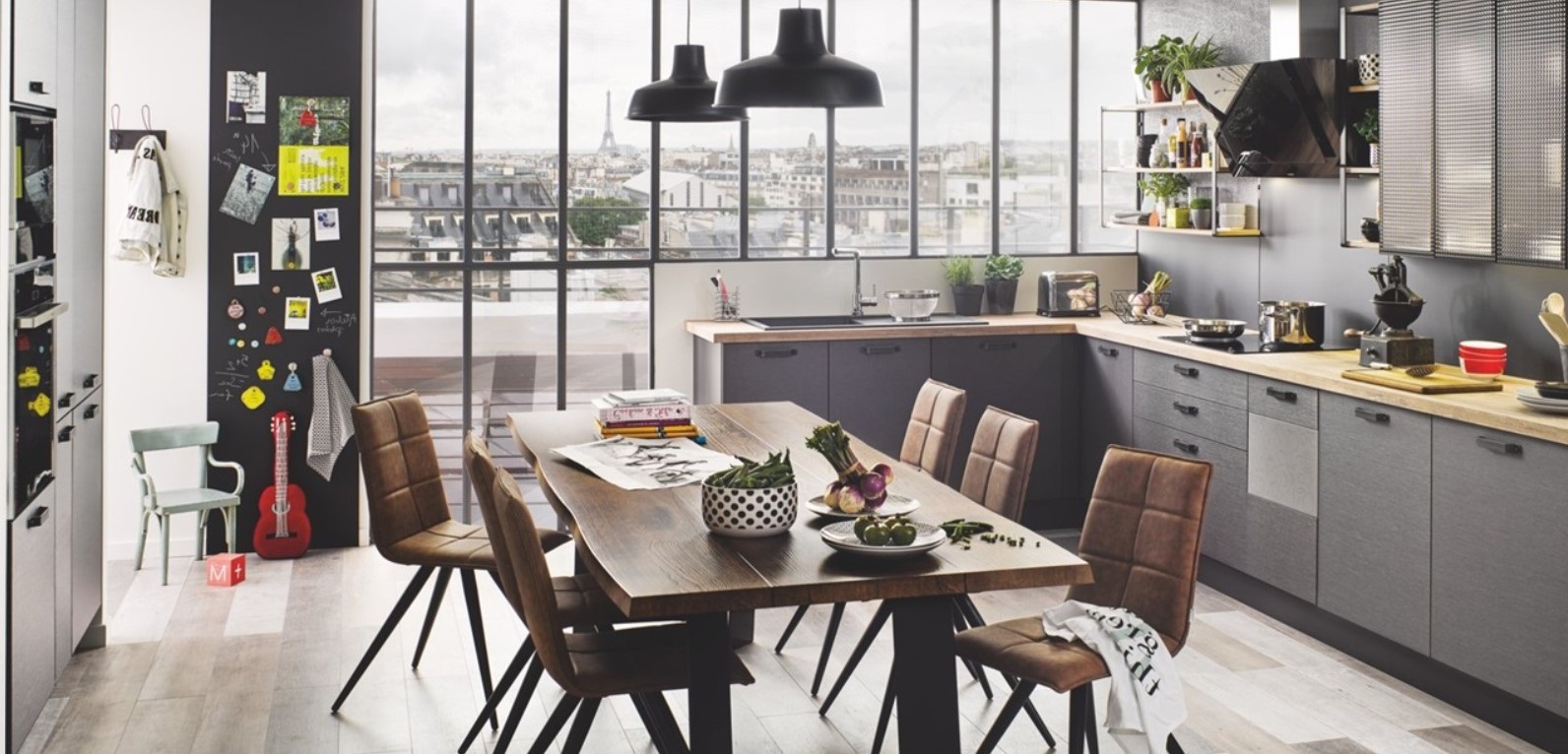 Cuisine De Style Industriel Label