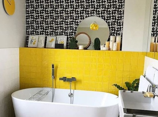 Du Jaune Dans La Salle De Bain –