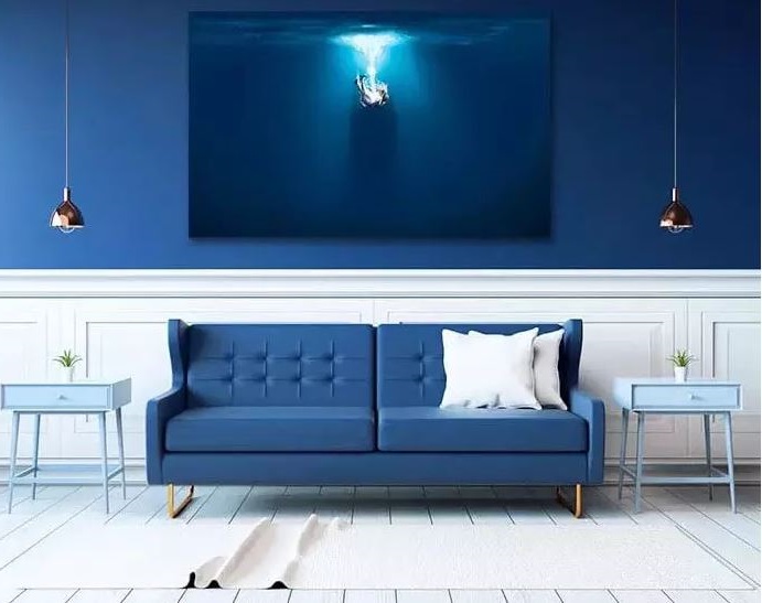 Le Bleu Roi Dans Le Salon –
