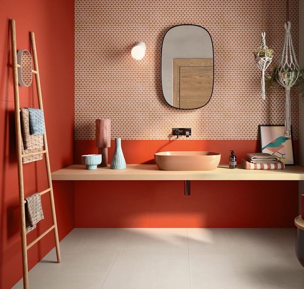 Faïence Salle De Bain Orange