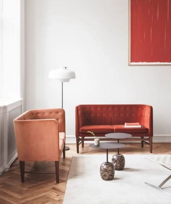 Un Salon Graphique Et épuré