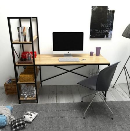 Yorki Bureau Chêne Et Noir –
