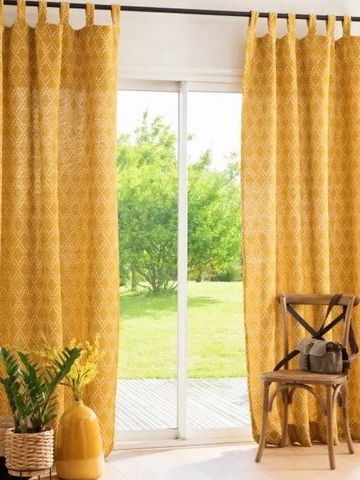 Rideaux Ocre Orangé –