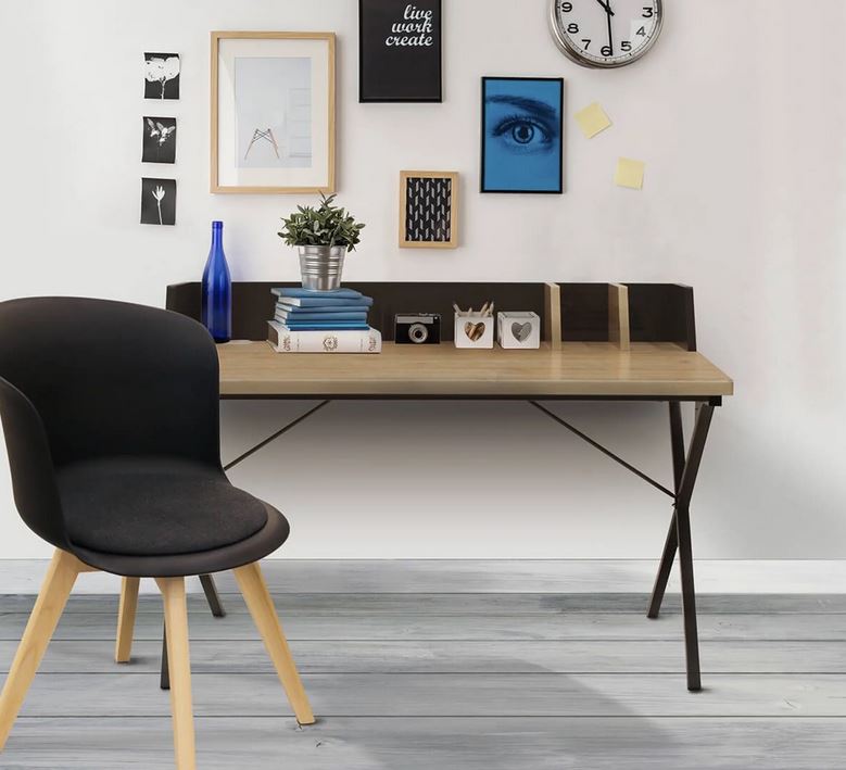 Badie Bureau En Bois Et Métal Noir –