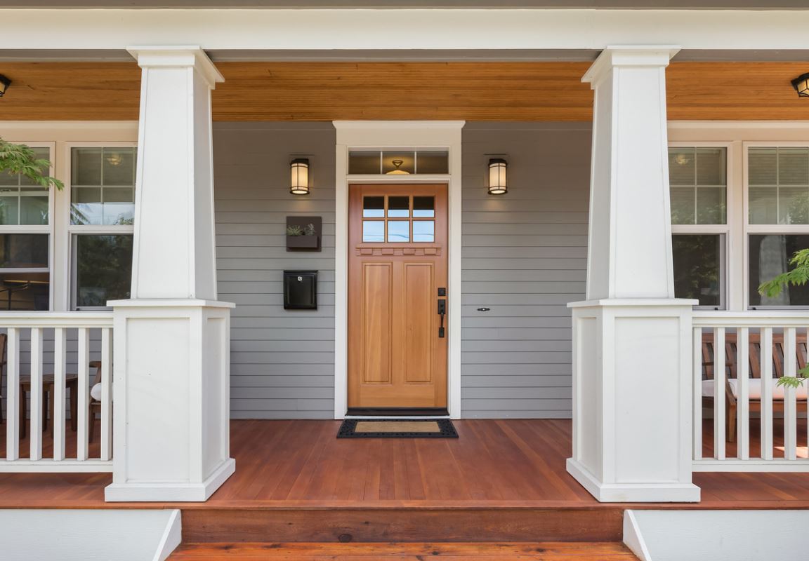 Porte D'entrée En Bois