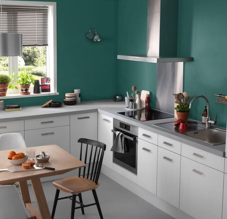 blanc Et Vert Foncé